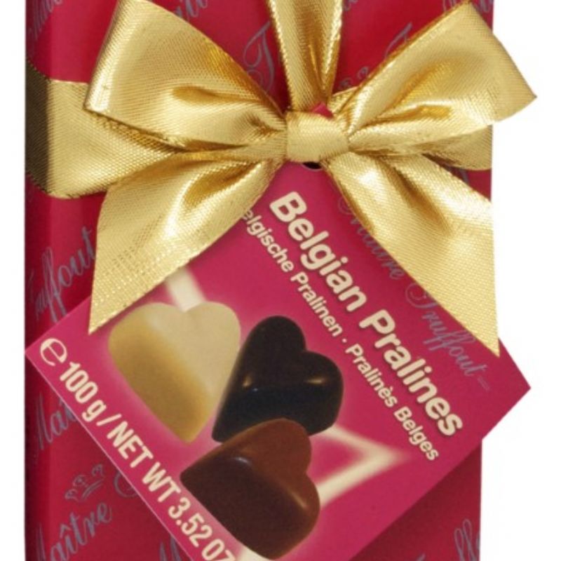 Belgické pralinky srdce Maitre 100g