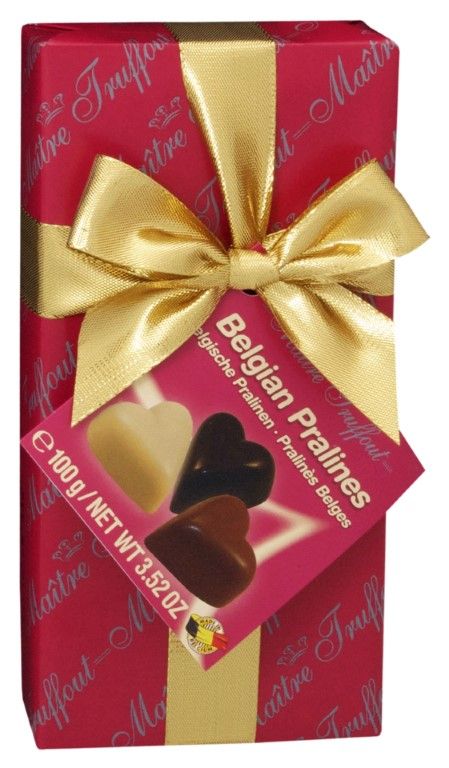 Belgické pralinky srdce Maitre 100g